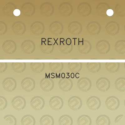 rexroth-msm030c