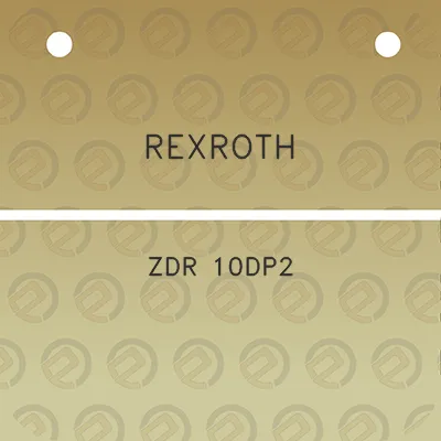 rexroth-zdr-10dp2