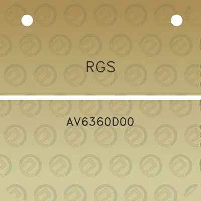 rgs-av6360d00