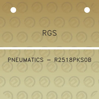 rgs-pneumatics-r2518pks0b