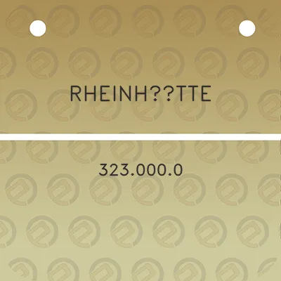 rheinhutte-3230000