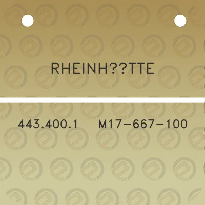 rheinhutte-4434001-m17-667-100