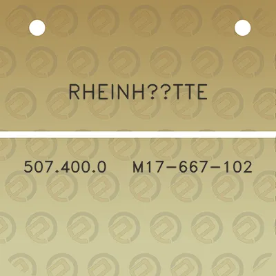 rheinhutte-5074000-m17-667-102