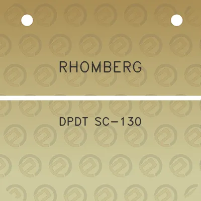 rhomberg-dpdt-sc-130