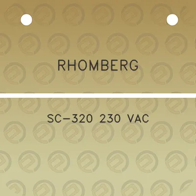 rhomberg-sc-320-230-vac