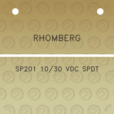 rhomberg-sp201-1030-vdc-spdt