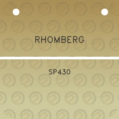 rhomberg-sp430