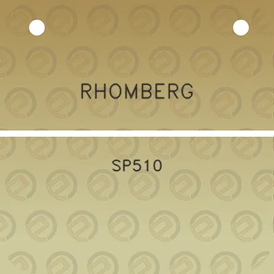 rhomberg-sp510