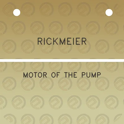 rickmeier-motor-of-the-pump