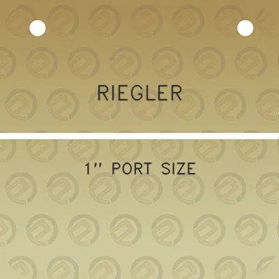 riegler-1-port-size