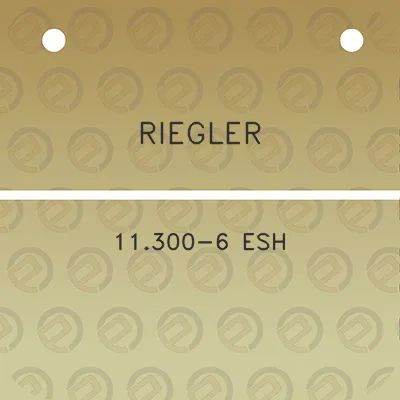 riegler-11300-6-esh