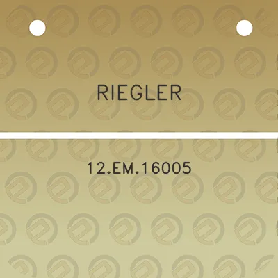 riegler-12em16005