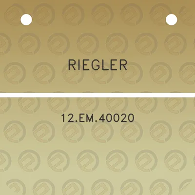 riegler-12em40020