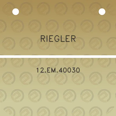 riegler-12em40030