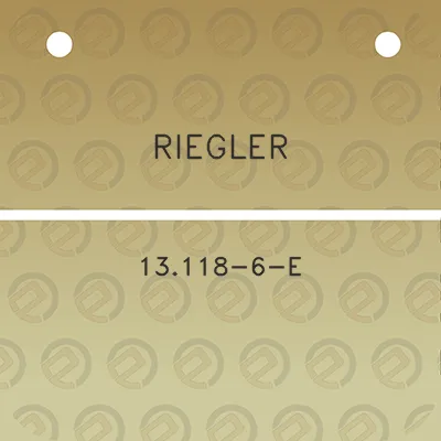 riegler-13118-6-e