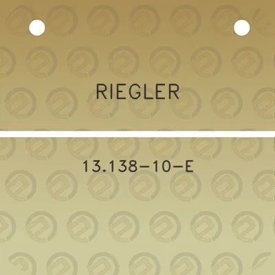 riegler-13138-10-e