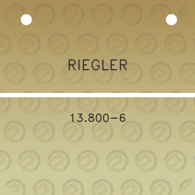 riegler-13800-6