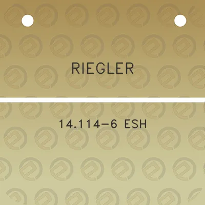 riegler-14114-6-esh