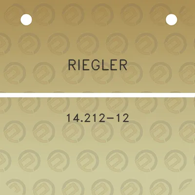 riegler-14212-12