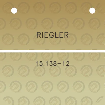 riegler-15138-12