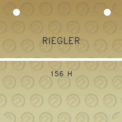 riegler-156-h