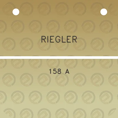 riegler-158-a