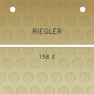 riegler-158-e