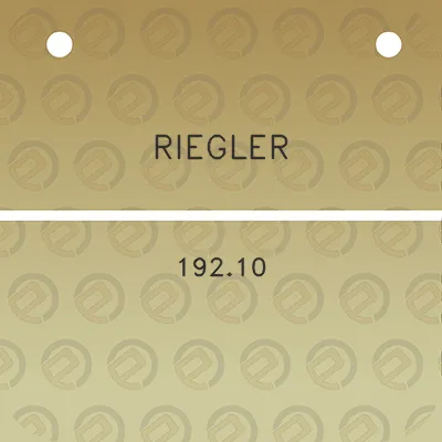 riegler-19210