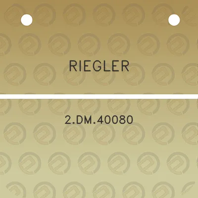 riegler-2dm40080