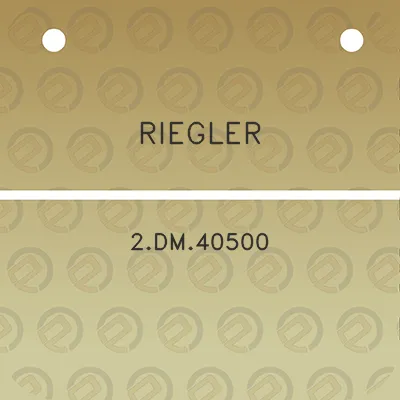 riegler-2dm40500