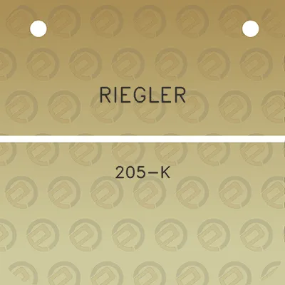 riegler-205-k