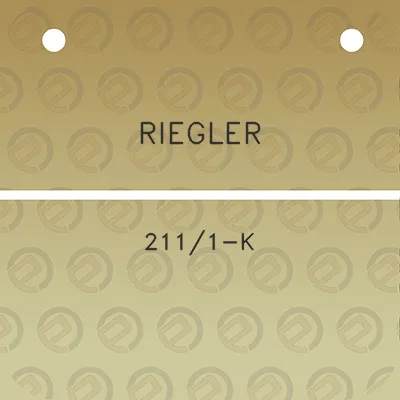 riegler-2111-k