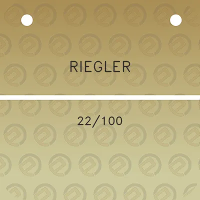 riegler-22100