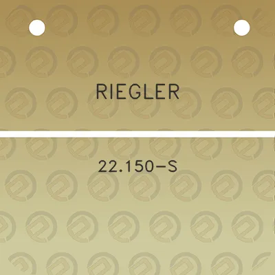 riegler-22150-s