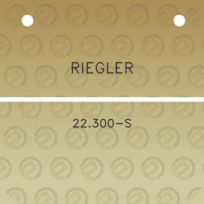 riegler-22300-s