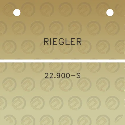 riegler-22900-s