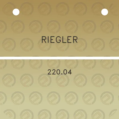 riegler-22004