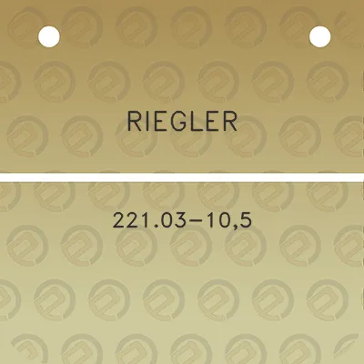 riegler-22103-105