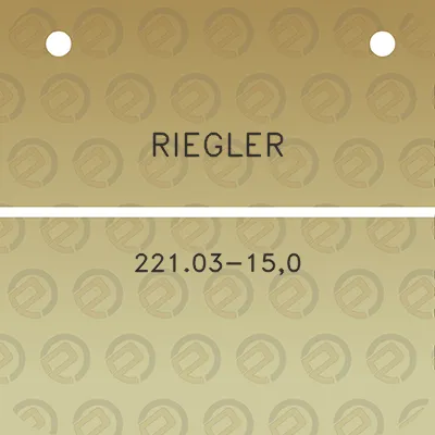 riegler-22103-150