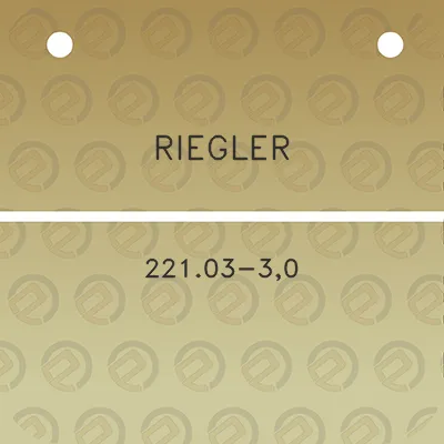 riegler-22103-30