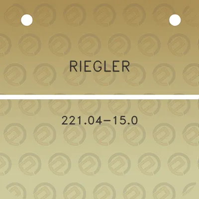 riegler-22104-150