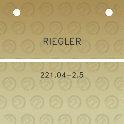 riegler-22104-25