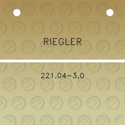 riegler-22104-30