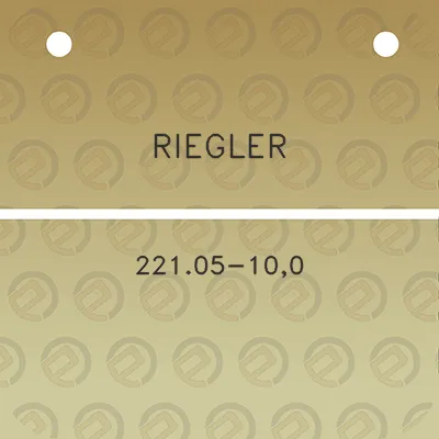 riegler-22105-100