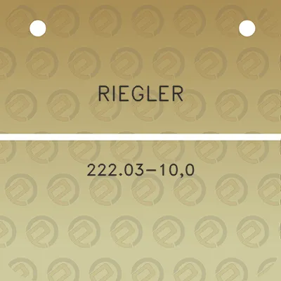 riegler-22203-100