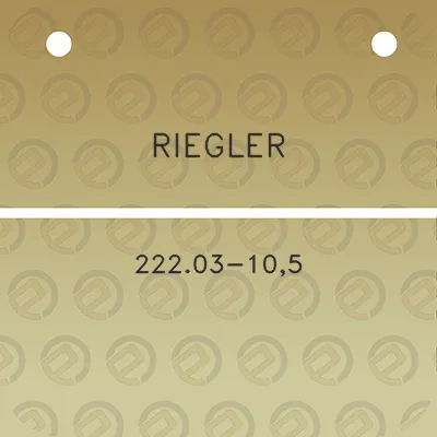 riegler-22203-105