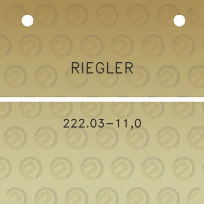 riegler-22203-110