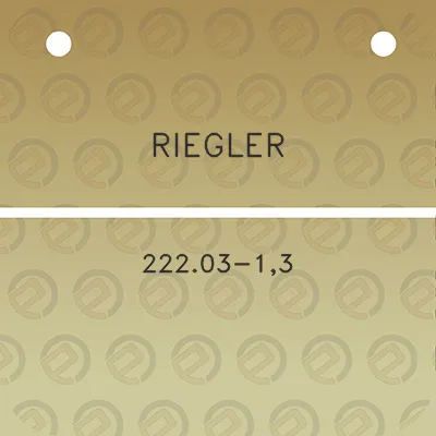 riegler-22203-13