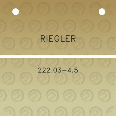 riegler-22203-45