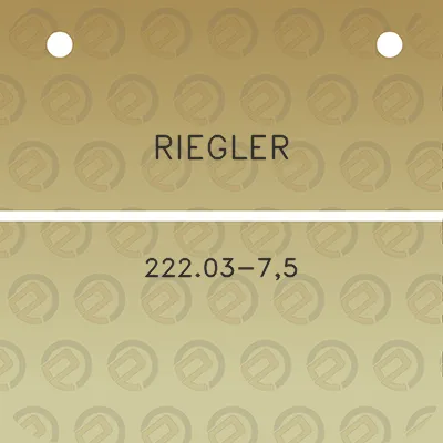 riegler-22203-75